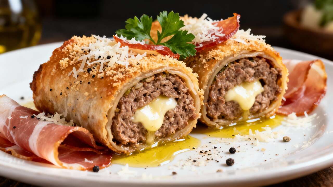 Come preparare girelle di carne macinata farcite