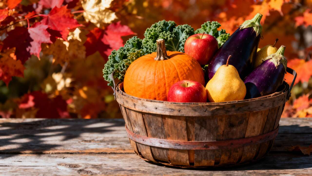 Prodotti di stagione di ottobre: frutta e verdura fresche da conservare in dispensa e frigo
