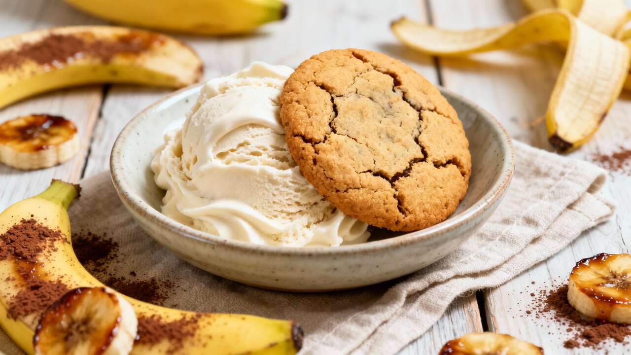 Biscotti gelato senza zucchero e burro: scopri la ricetta sorprendente con 2 ingredienti
